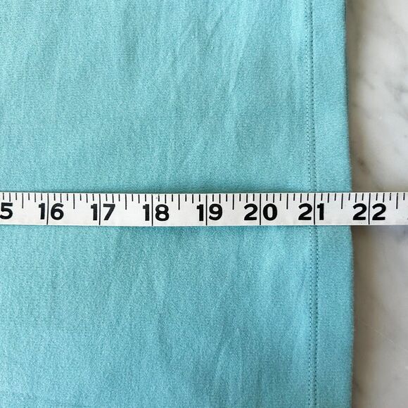 Express Turquoise Lace Trim V Neck Long Sleeve Stretch Knit Shirt - Women's XL - Picture 11 of 11